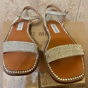 Steve Madden Nickel Rhinestones Sandals